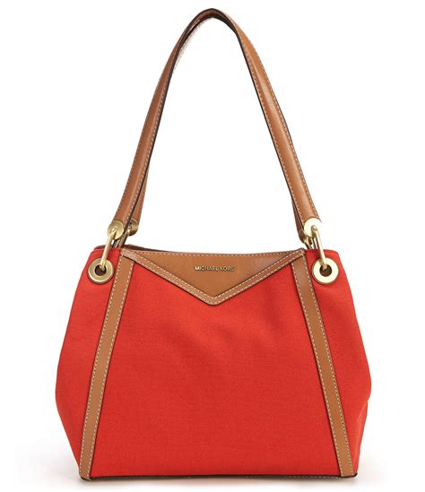 michael kors raven large canvas tote